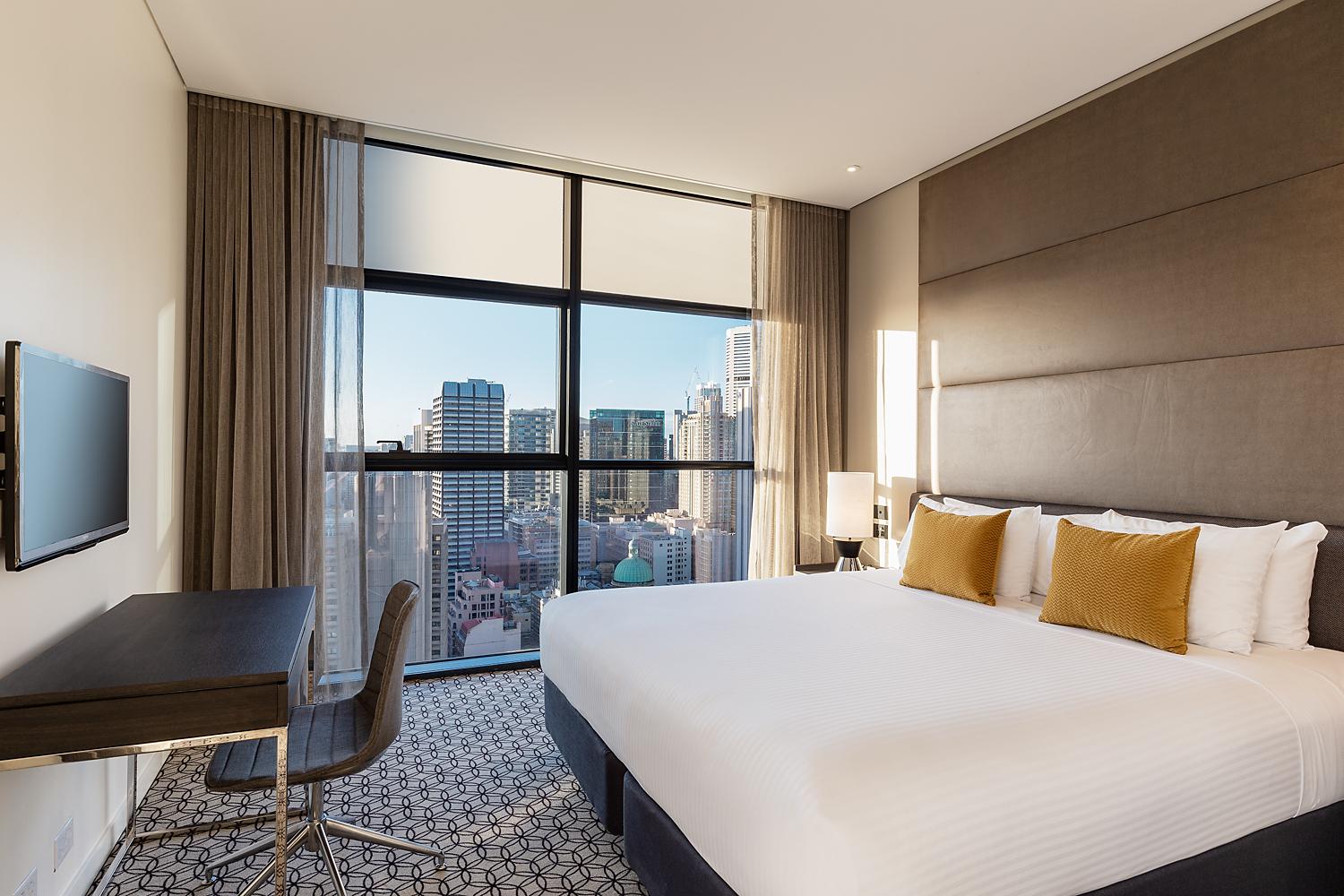 Fraser Suites Sydney Eksteriør billede A typical guest room