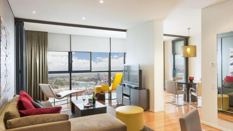 Fraser Suites Sydney Eksteriør billede The interior of a typical apartment