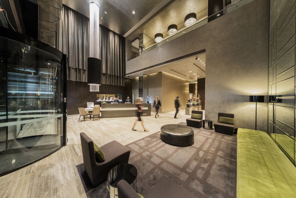 Fraser Suites Sydney Eksteriør billede The lobby of the hotel